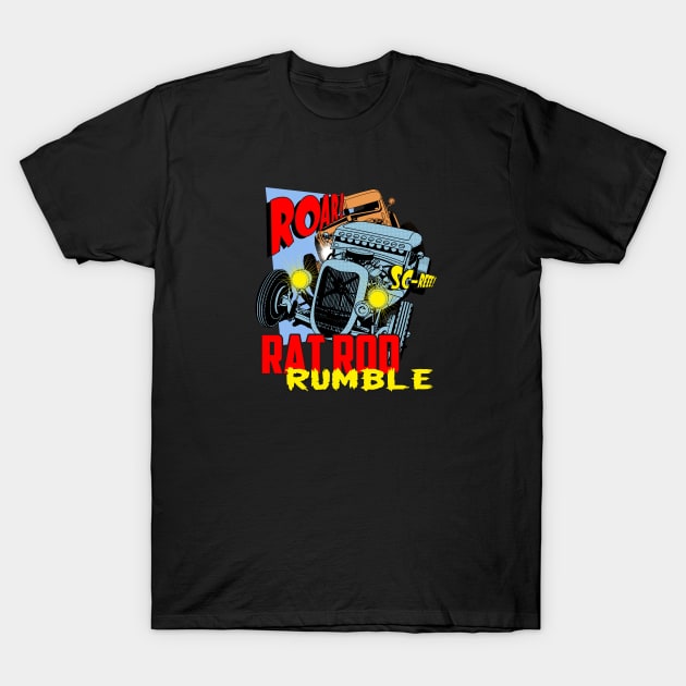 Rat Rod Rumble T-Shirt by Limey_57
